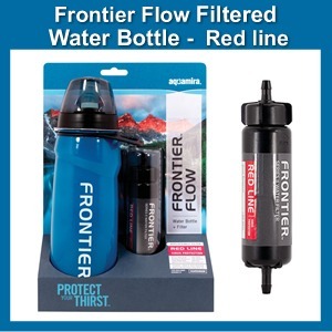 Aquamira Frontier Flow Water Purification Bottle