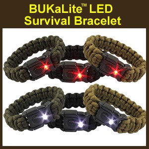 BUKaLITE Survival Bracelet with LED Light
