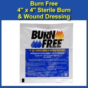 BurnFree® 4" x 4" Sterile Burn Treatment Dressing
