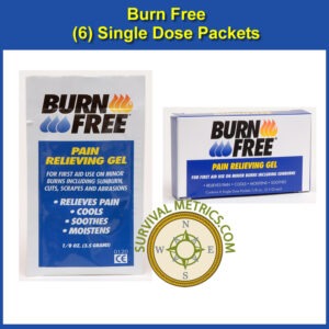 BurnFree® Single Dose Packet Burn Treatment 6 Pack