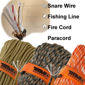 Titan SurvivorCord - 100 Ft - Para/Fish/Snare/Fire